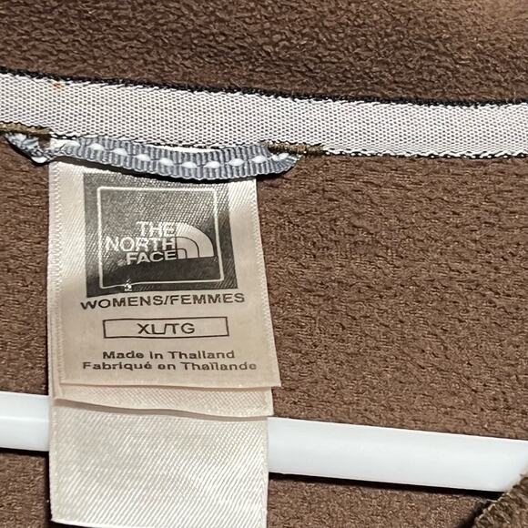 The North Face Lightweight Quarter Zip Pullover Sweatshirt Brown Womens Size XL - Picture 5 of 8